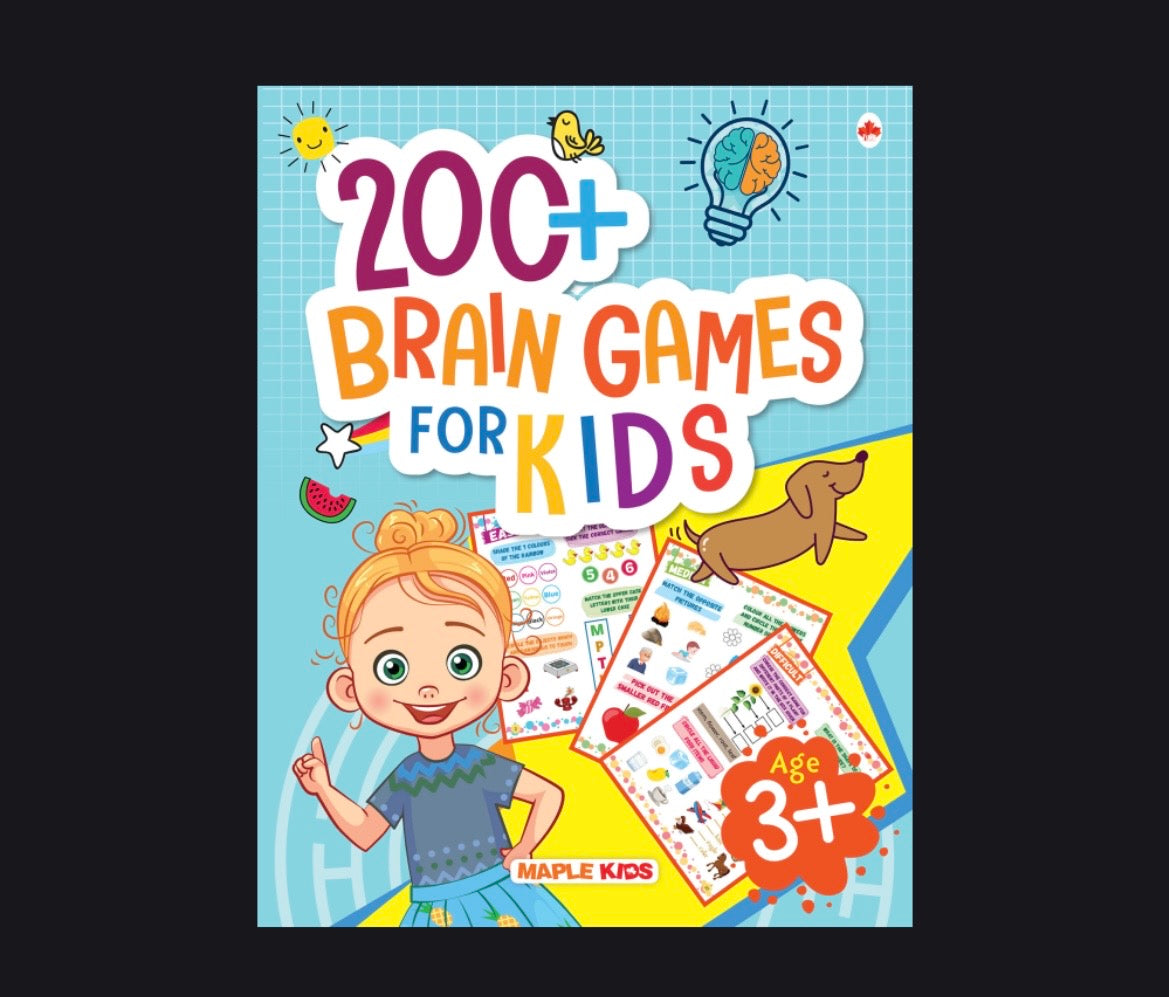 200+ Brain Games for Kids Activity Book (Age 3–10) | Fun Learning Puzzle Book
